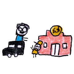 育メン、パパの奮闘スタンプ