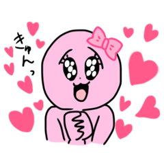 4色キャラクターのスタンプ!