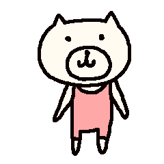 ファッションくまスタンプ