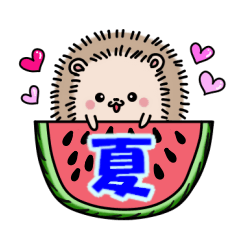 夏のスタンプ☆仲良しアニマル