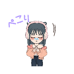 猫擬人化かわいいスタンプ