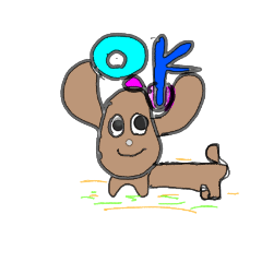 ダックスフントのモモちゃん今日もお仕事