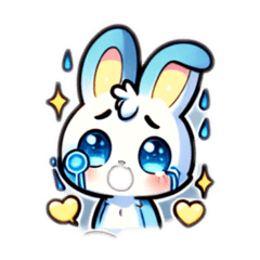 うさぎの素人作成スタンプ