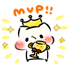 ましまろうのナイスプレー！？野球スタンプ