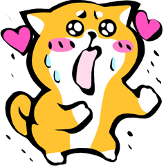 ふでしば【好き、ハート、推し】柴犬