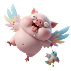 ピンクぶたのコスプレ