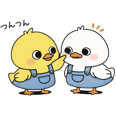 ひよことあひるのほっこり日常スタンプ