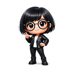 かっこいい眼鏡女子のスタイリッシュ日常