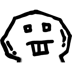 白歯人間OSスタンプ