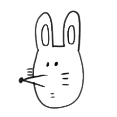 うささんシュールスタンプ