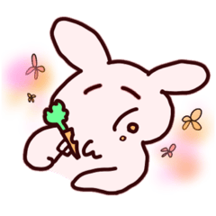 無口なうさぎさんだよ