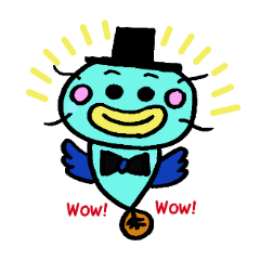 カラフルなナマズくんのスタンプ２