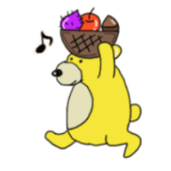 ある日くまさんに出会ったスタンプ