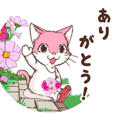 秋　宝石猫の三匹