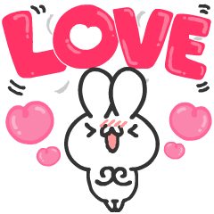 LOVE!を伝えるスタンプ