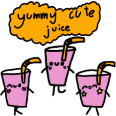 おいしいかわいいジュース