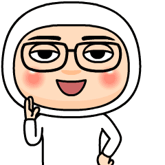 白タイツ04号★アバタースタンプ+メガネ