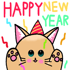 snow brown happy new year and christmas