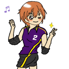 部活大好き☆中高生応援スタンプ♪