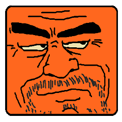 不機嫌なオジさんたち