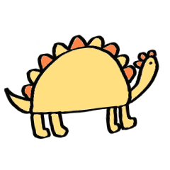 家族で使いやすい恐竜スタンプ