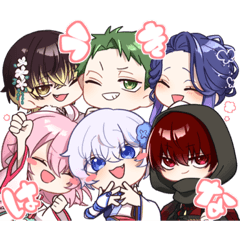 うきはな１周年記念スタンプ