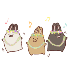 いつものうさちゃん(春のすがた)