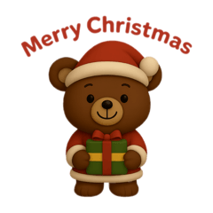 くまの冬スタンプ