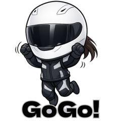 フルフェイス女子ライダーの日常スタンプ