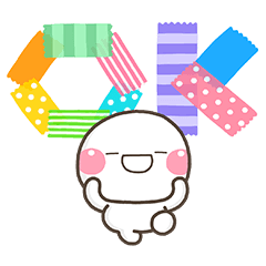 文具好きな人に♡しろまるスタンプ