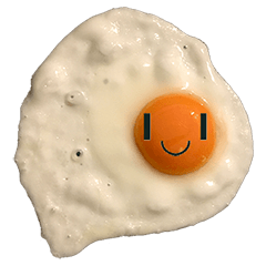 目玉焼き（半熟）スタンプです