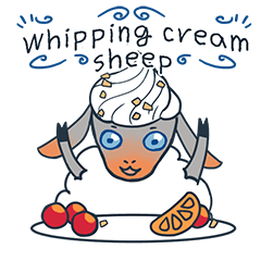 ホイップクリームヒツジ(English)