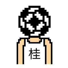 サッカーボールと桂さん