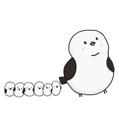 動く！ かわいいエナガ-!