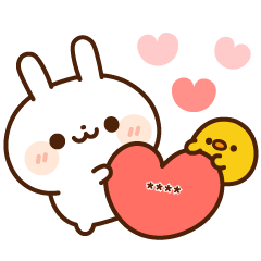 うさぎとひよこの日常カスタムスタンプ