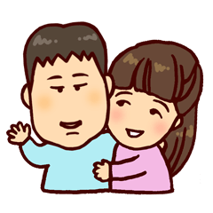 仲良し兄弟のスタンプ