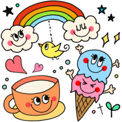 大人かわいい♥ビビッドスタンプ