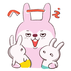 ウサ母ちゃんの子育て中スタンプ