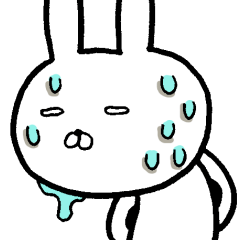 いい感じなラフうさぎ・定番スタンプ集２