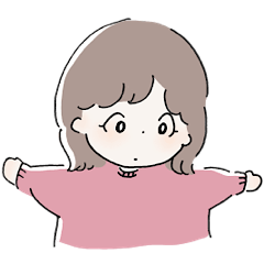 カラフルニットの女の子