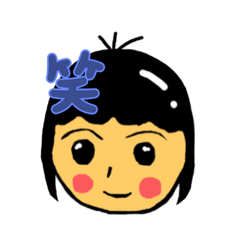 シンプルな、女の子のイラストです！