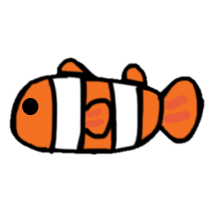 Pudding and clown fish