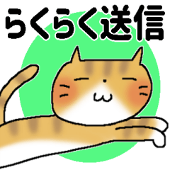 らくらく送信＊字が大きい＊にゃんこ
