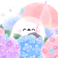 ふんわり＊シマエナガさん【梅雨の日常】