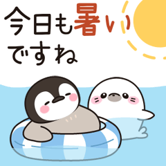 夏の応援♡ほのぼの子ペンギン