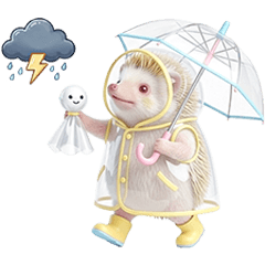 スタンプハリネズミ日常丁寧可愛祭仕事