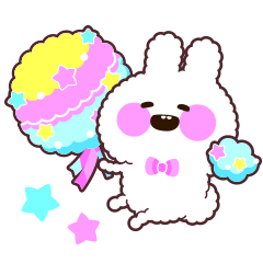 コットンキャンディのラビィスタンプ！