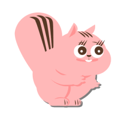 動く、甘え高飛車リス