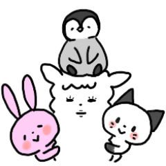 ネコと動物のよく使う言葉スタンプ