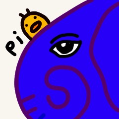 男性と象とピヨコ